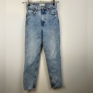 Abercrombie & Fitch 90s Ultra High Rise Jeans Acid Wash Size 2